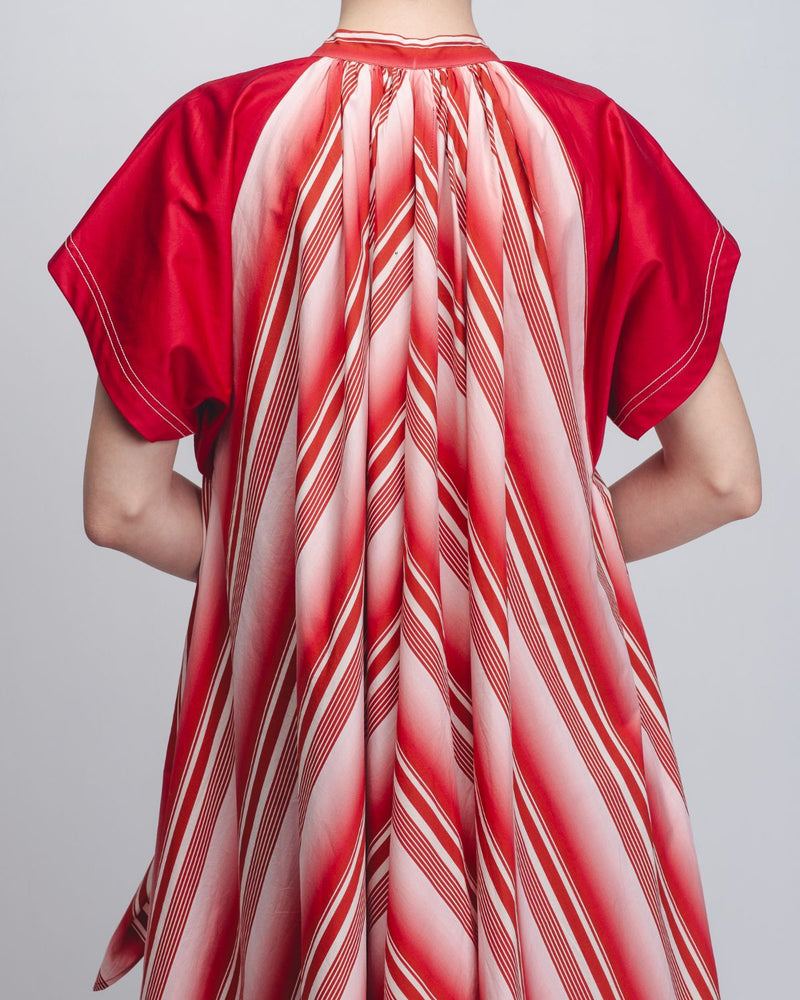Julia Tent Dress - Red + White Stripes cotton Buy Julia Tent Dress - Red + White Stripes from C&W | Dresses for Women by Leh Studios in white color for women in Singapore