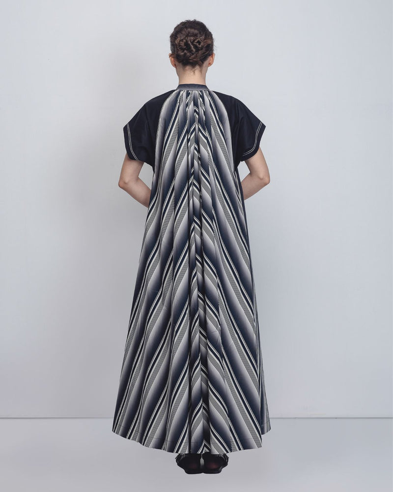 Julia Tent Dress - Black + White Stripes cotton Buy Julia Tent Dress - Black + White Stripes from C&W | Dresses for Women by Leh Studios in black color for women in Singapore