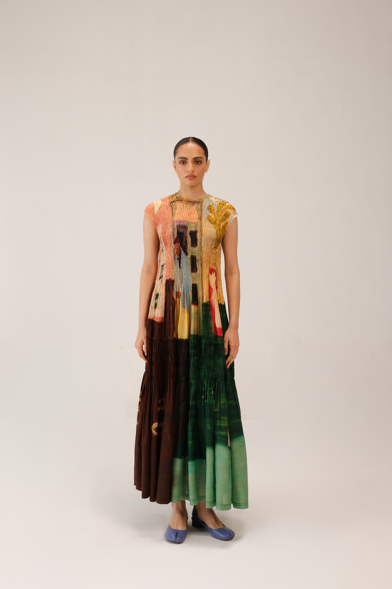 JULY DRESS - MORNING COFFEE cotton by CORD for women in Singapore