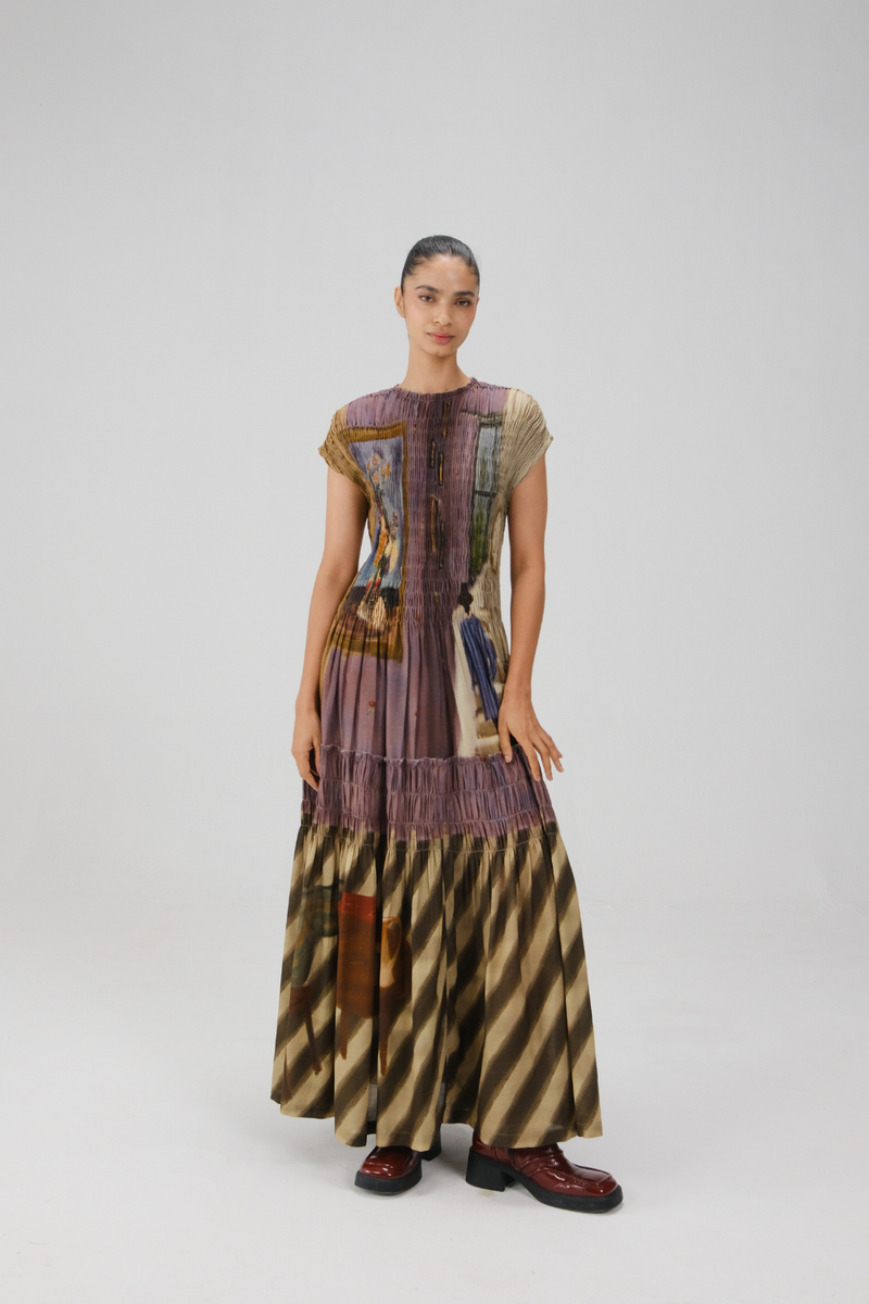 JULY DRESS-Living Room cotton by CORD for women in Singapore
