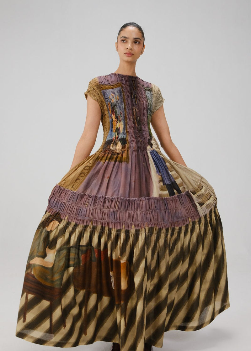 JULY DRESS-Living Room cotton by CORD for women in Singapore