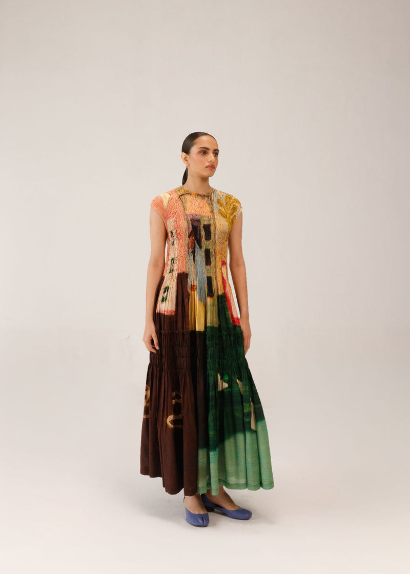 JULY DRESS - MORNING COFFEE cotton by CORD for women in Singapore