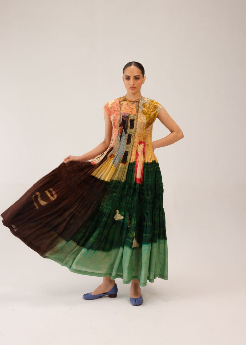 JULY DRESS - MORNING COFFEE cotton by CORD for women in Singapore