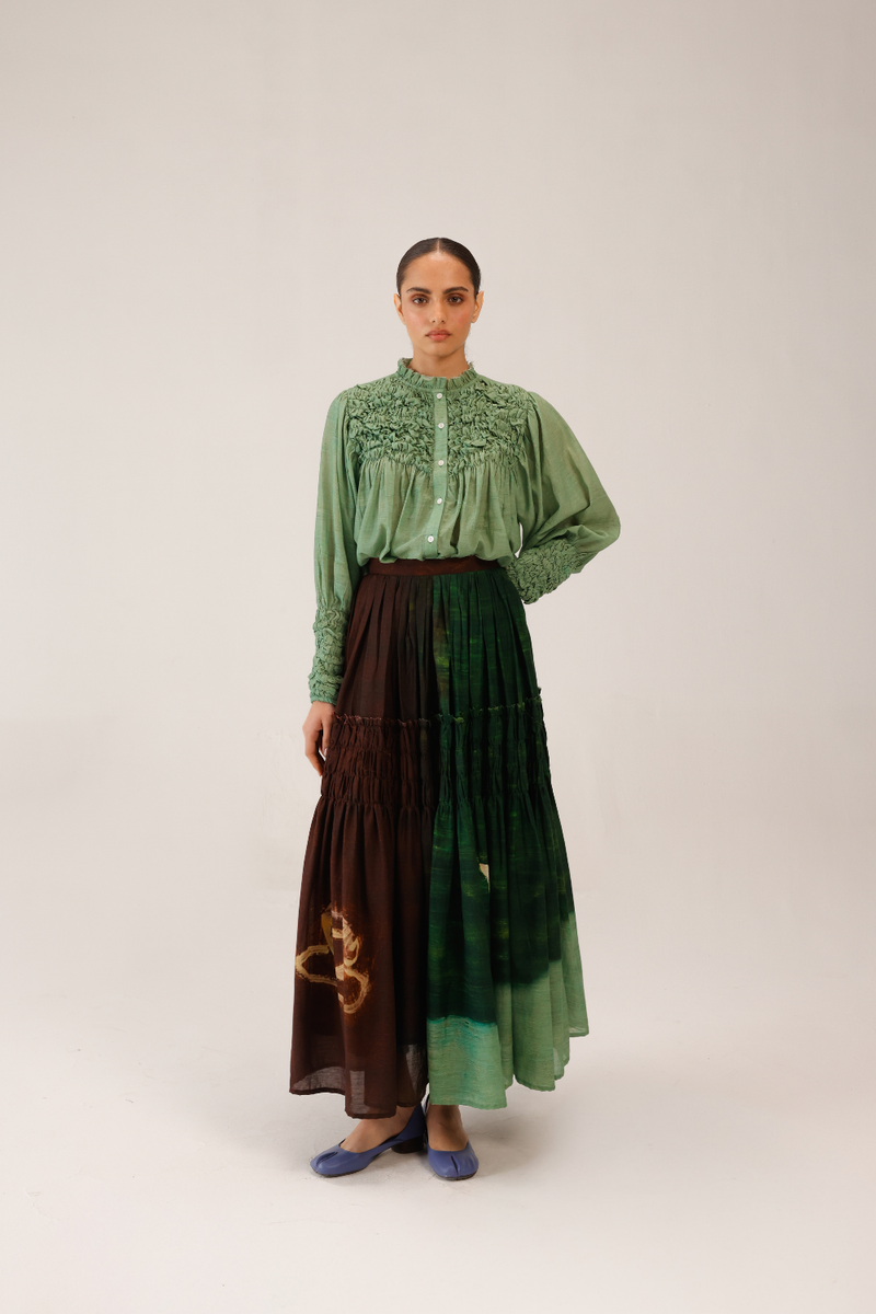 JULY SKIRT - COLOURS OF COFFEE cotton by CORD for women in Singapore