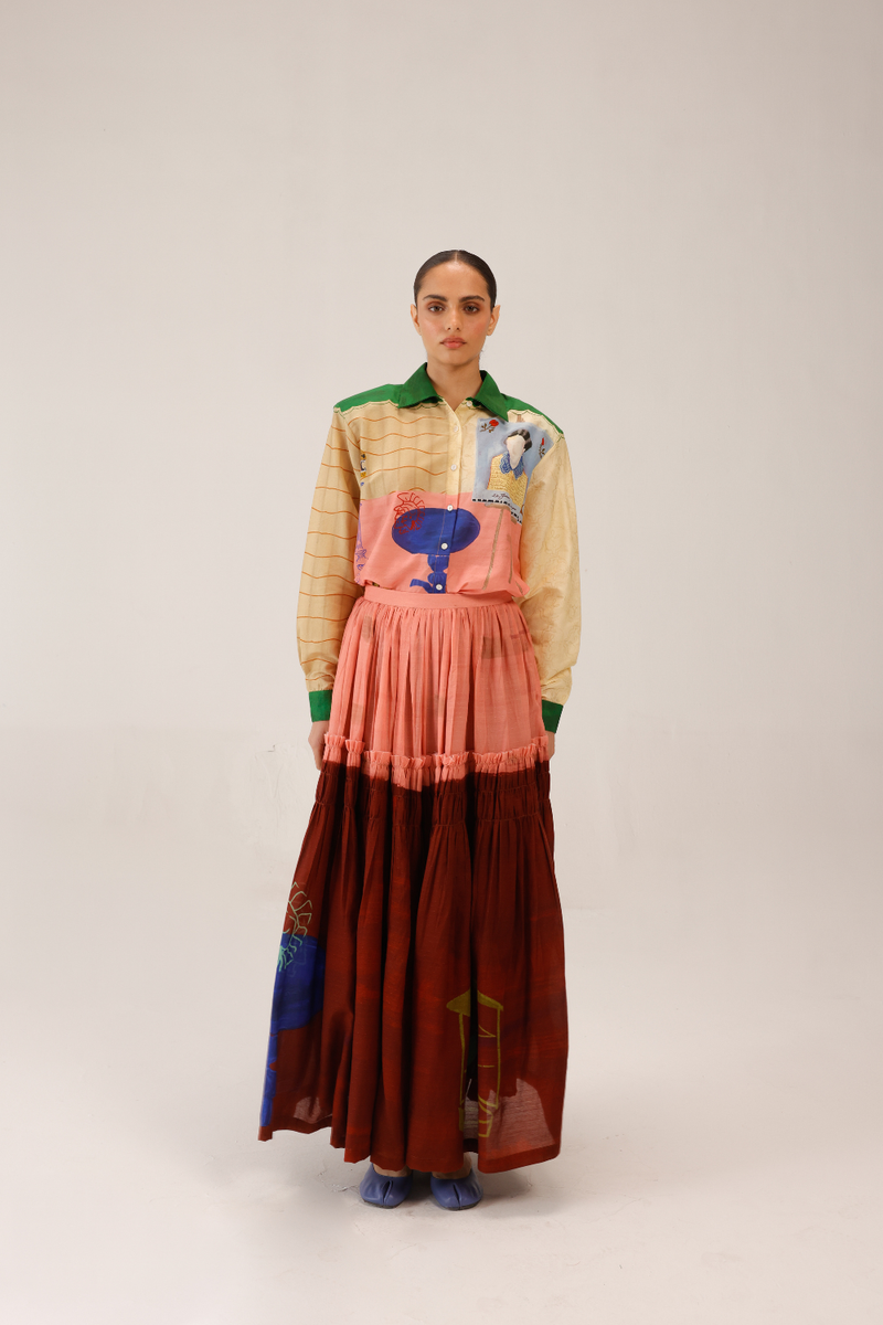 JULY SKIRT - LOFT P&R cotton by CORD for women in Singapore