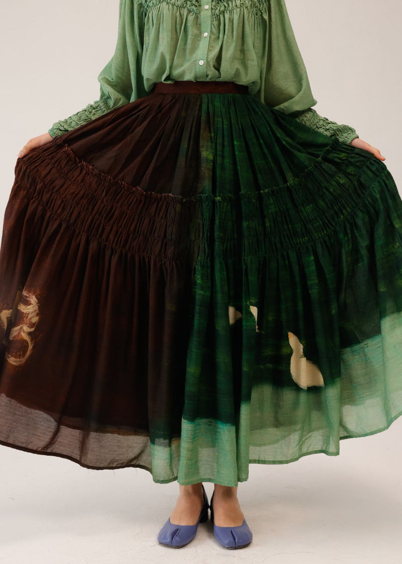 JULY SKIRT - COLOURS OF COFFEE cotton by CORD for women in Singapore