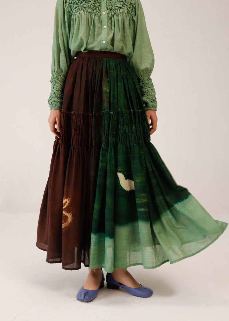 JULY SKIRT - COLOURS OF COFFEE cotton by CORD for women in Singapore