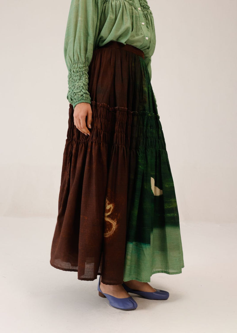 JULY SKIRT - COLOURS OF COFFEE cotton by CORD for women in Singapore