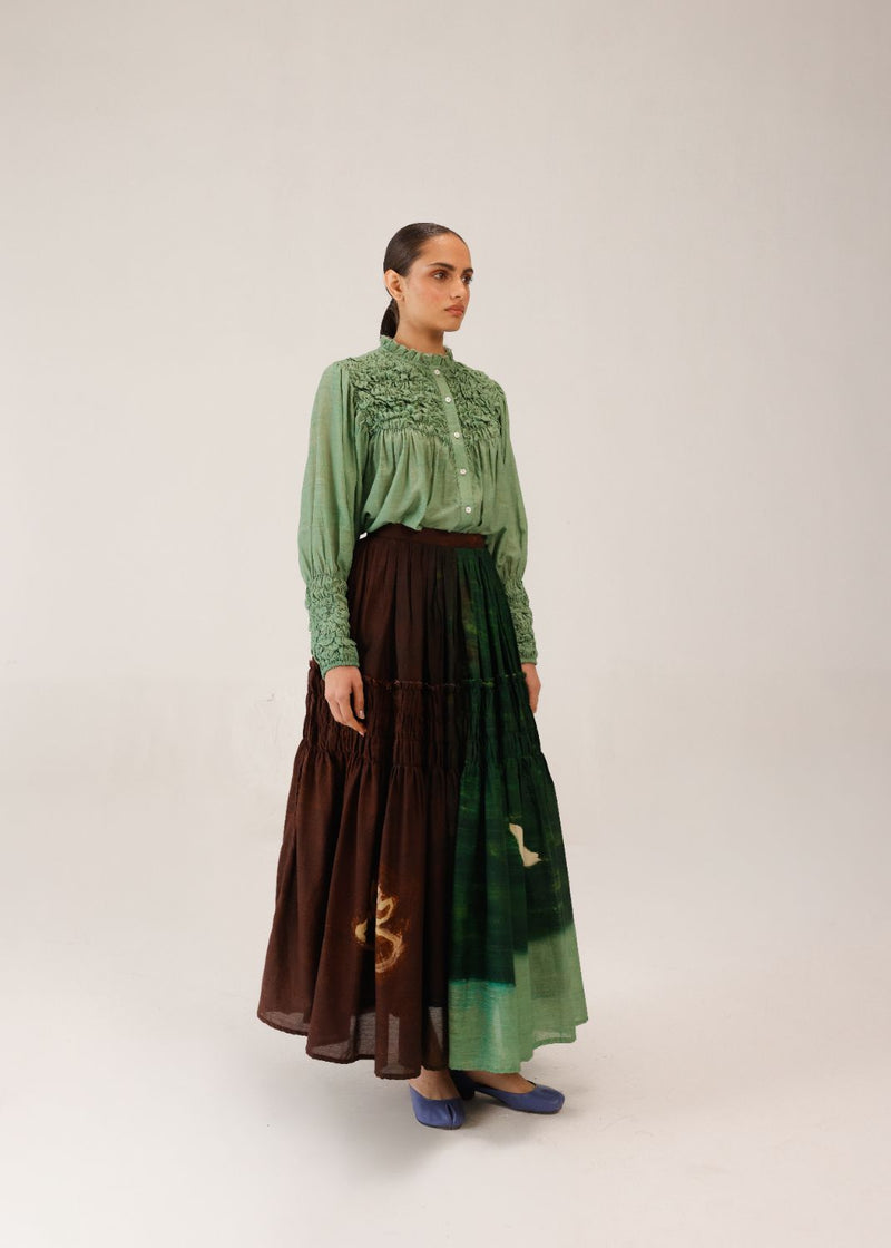 JULY SKIRT - COLOURS OF COFFEE cotton by CORD for women in Singapore