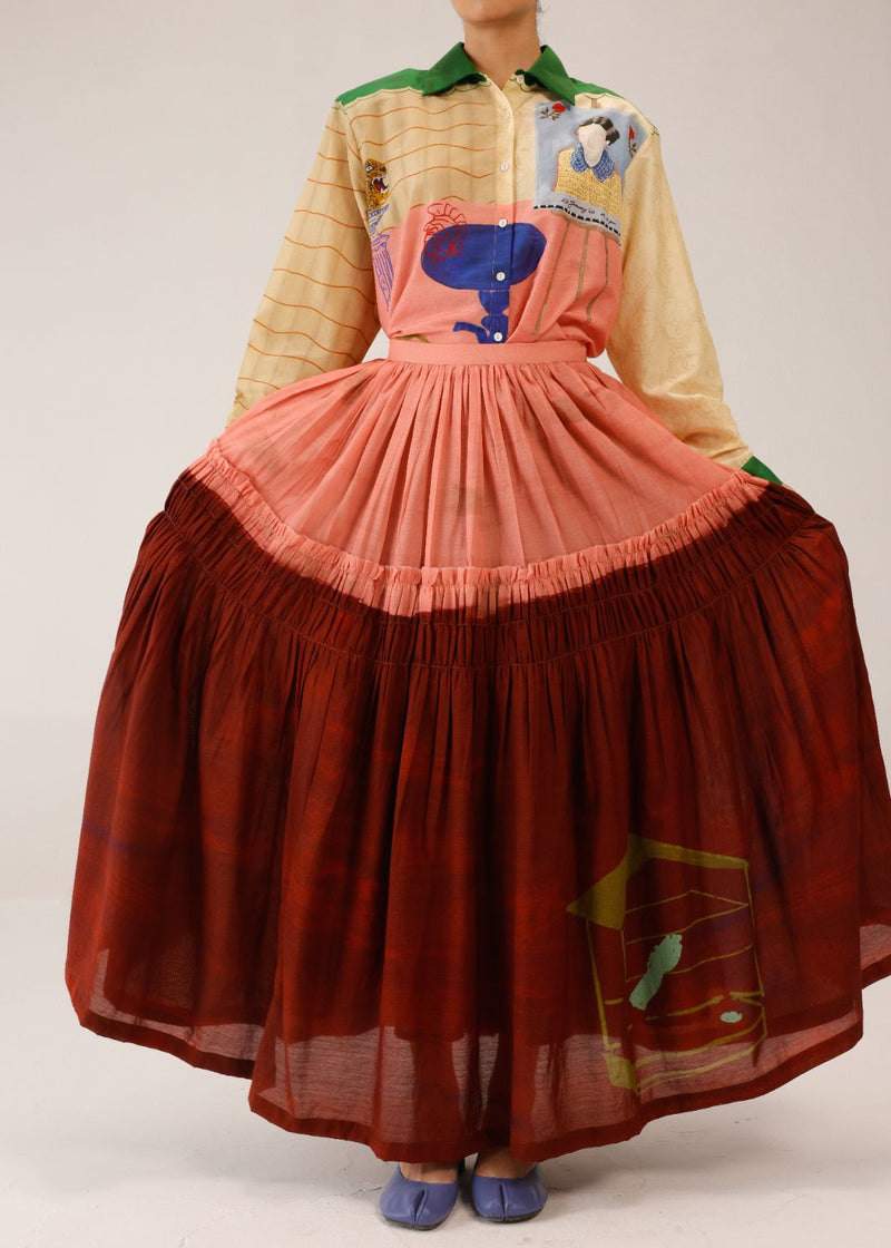 JULY SKIRT - LOFT P&R cotton by CORD for women in Singapore