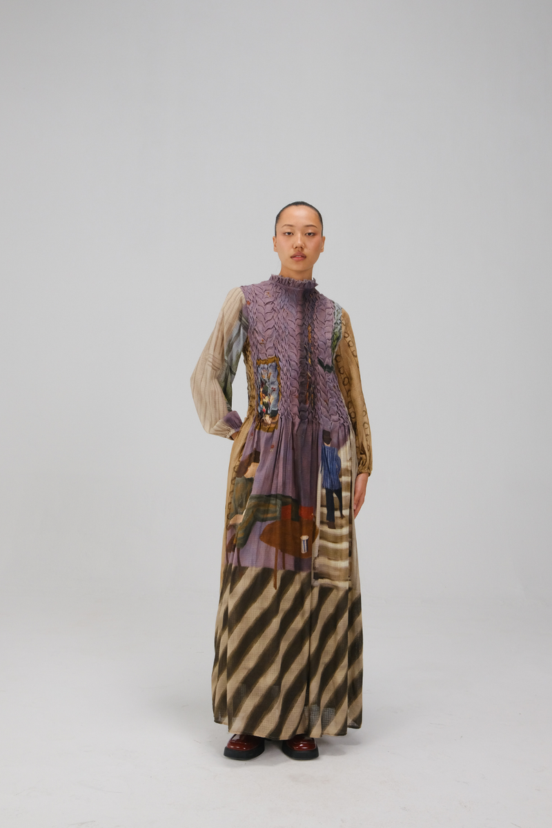 JUNE DRESS-Living Room cotton by CORD for women in Singapore