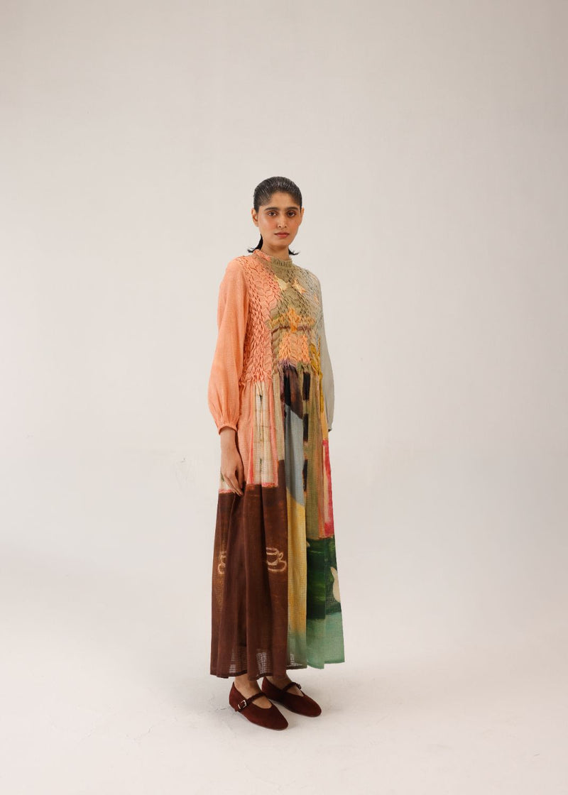 JUNE DRESS - MORNING COFFEE cotton by CORD for women in Singapore