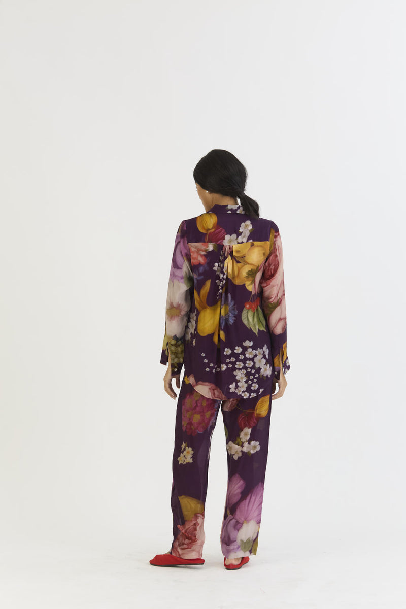 JAMUN CO-ORD by Yam in purple color for women in Singapore