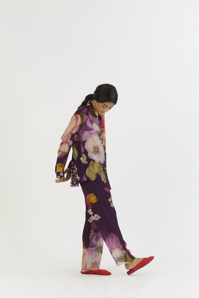 JAMUN CO-ORD by Yam in purple color for women in Singapore