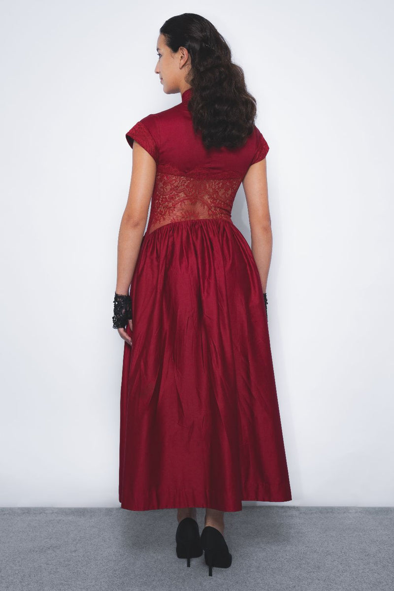 Joji Dress - Ruby cotton Buy Joji Dress - Ruby from C&W | Dresses for Women by Leh Studios for women in Singapore