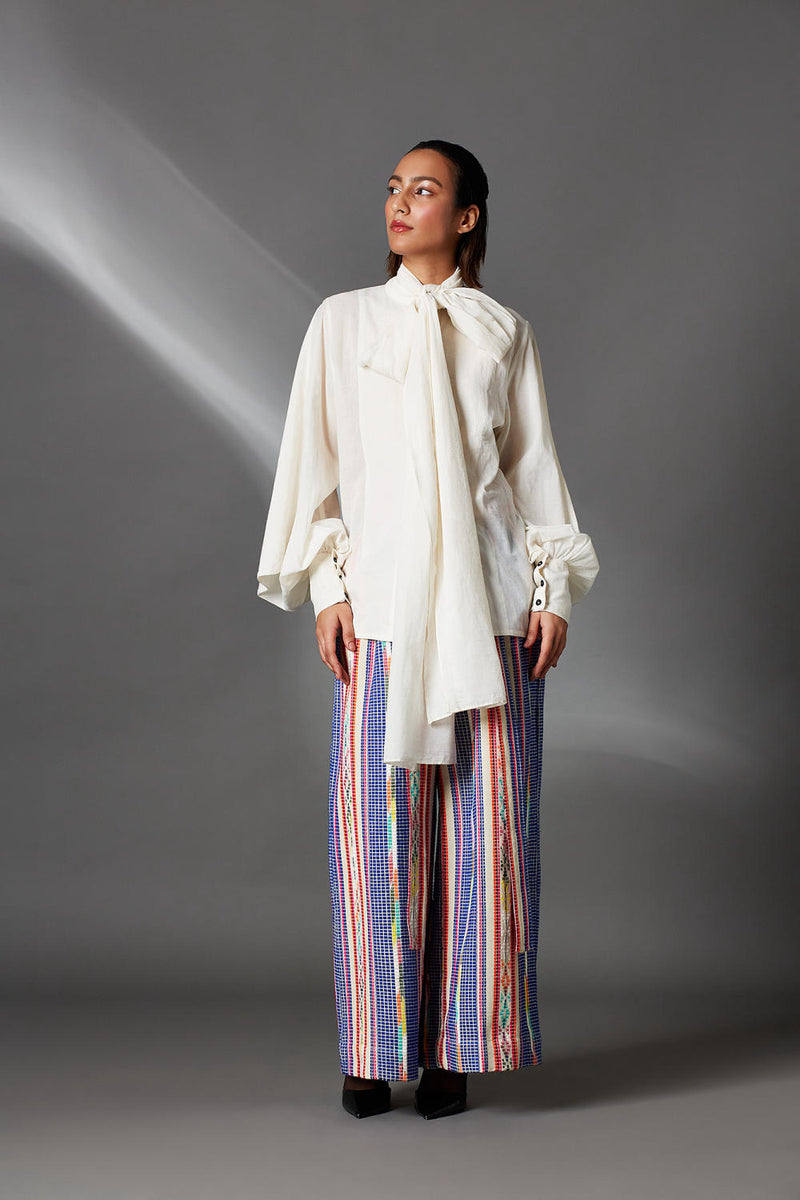 Josie Shirt-White cotton by Chola in white color for women in Singapore