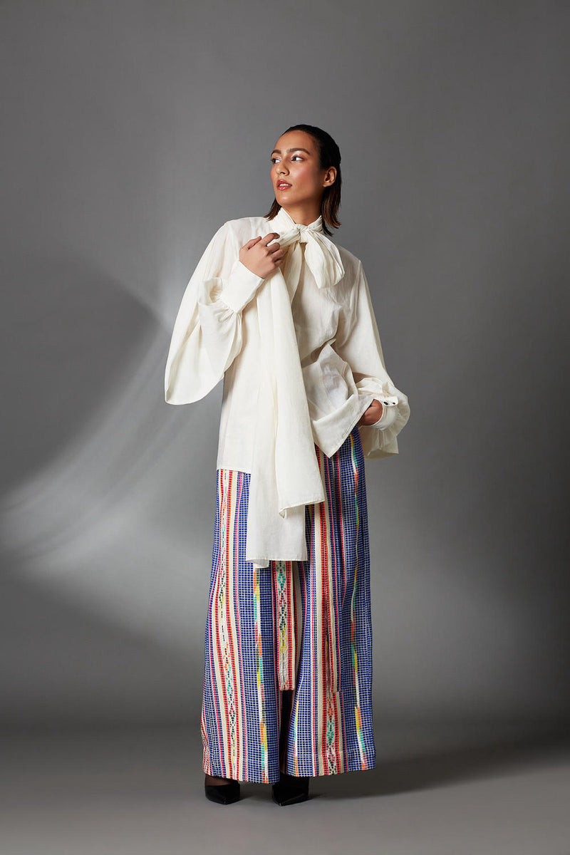Josie Shirt-White cotton by Chola in white color for women in Singapore