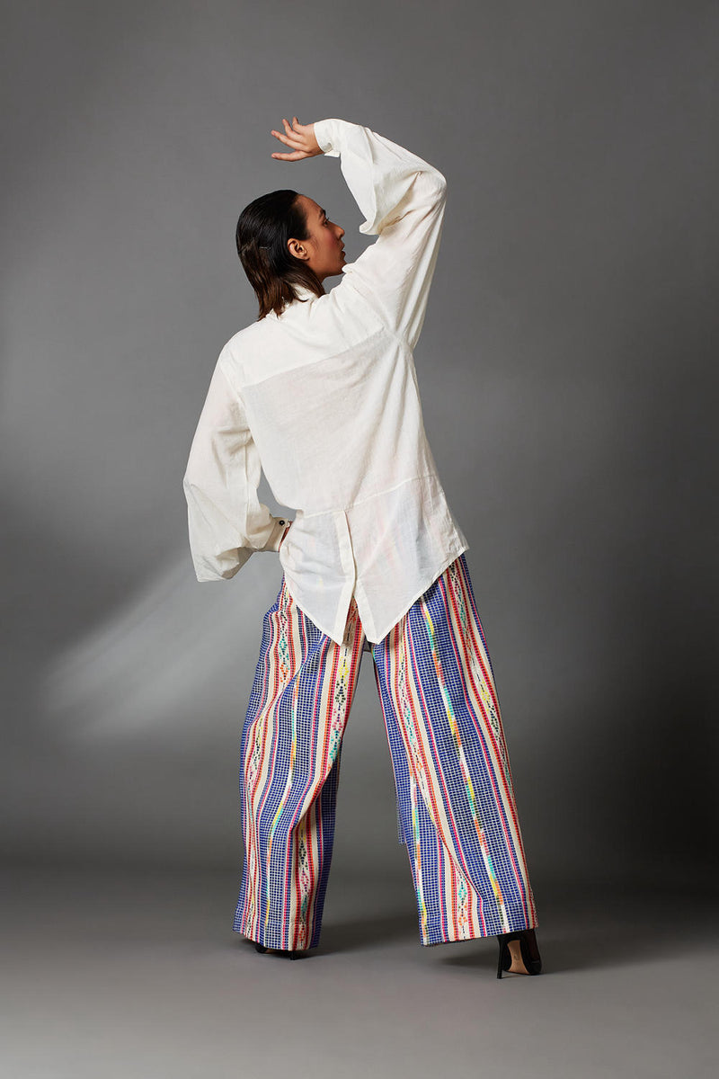 Josie Shirt-White cotton by Chola in white color for women in Singapore