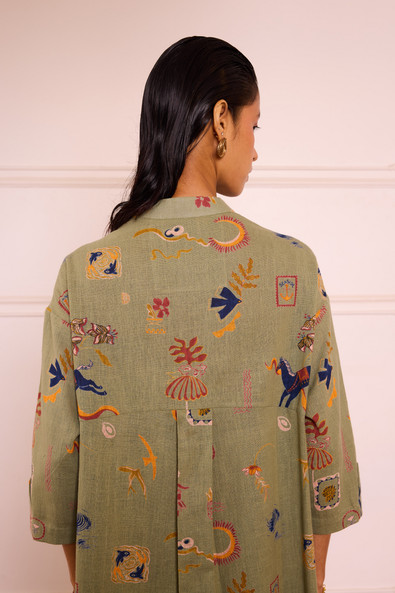 Journey To Shore Handspun Handwoven Organic Cotton Shirt