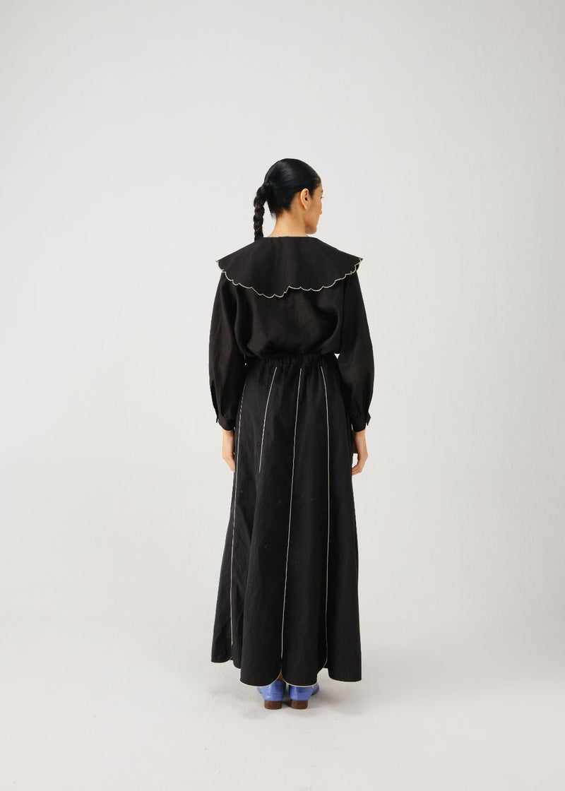 Julia set-Black rose emb. cotton by CORD for women in Singapore
