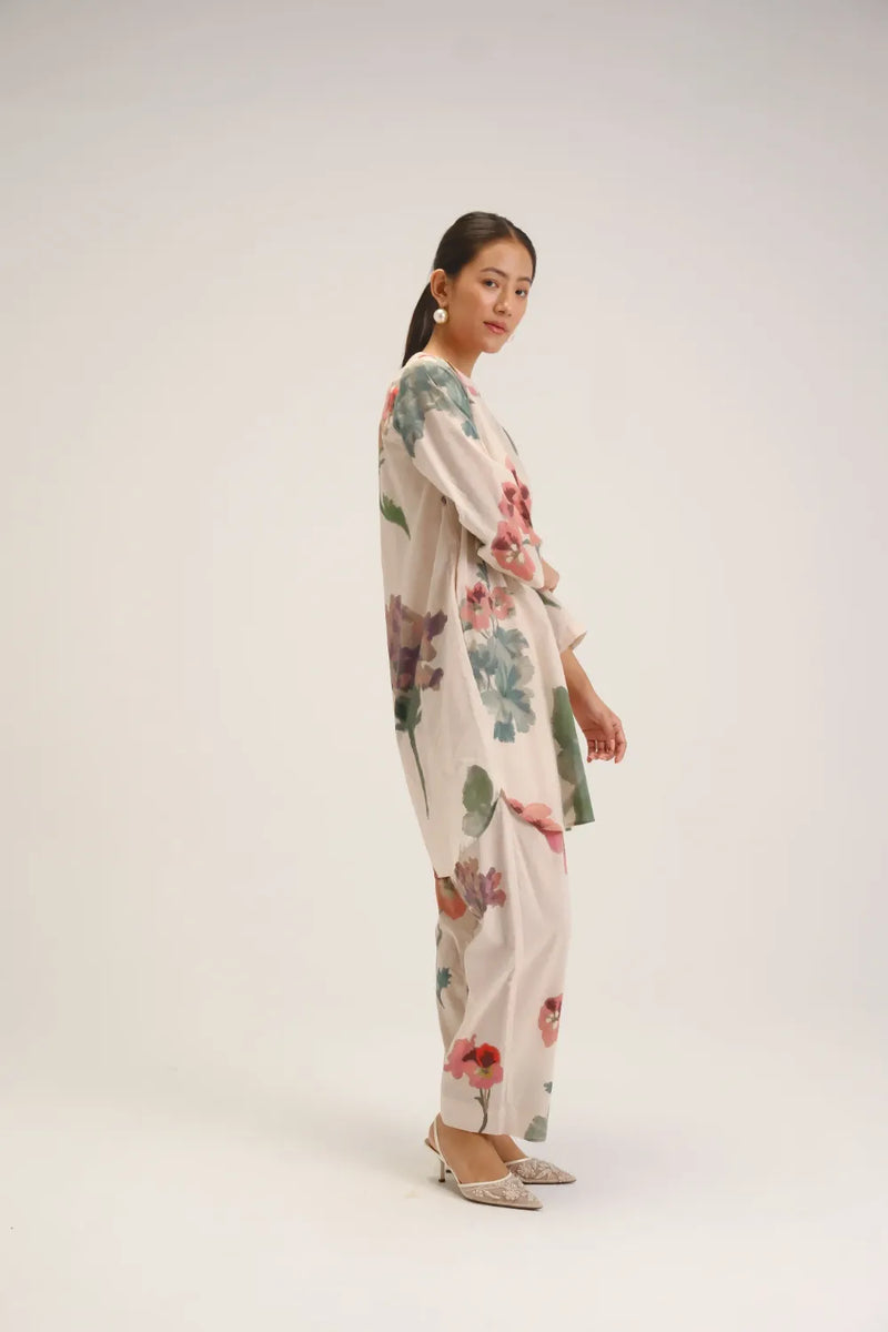 Juliet White Short Kurta Set