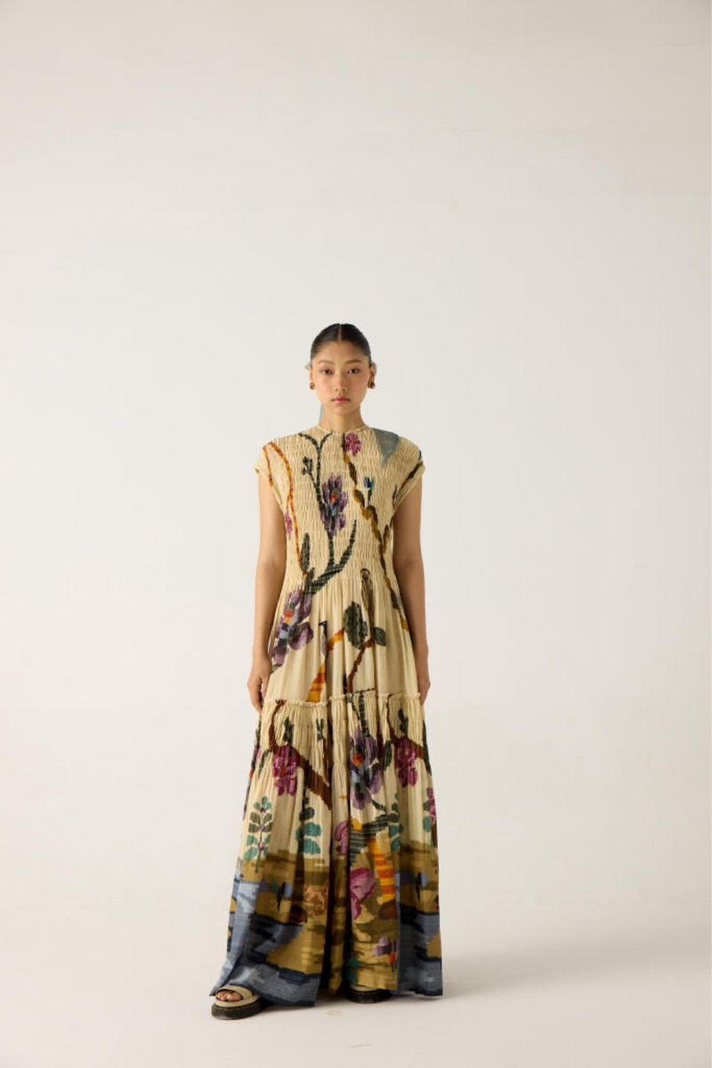JULY DRESS-SAFARI cotton by CORD in multi for women in Singapore