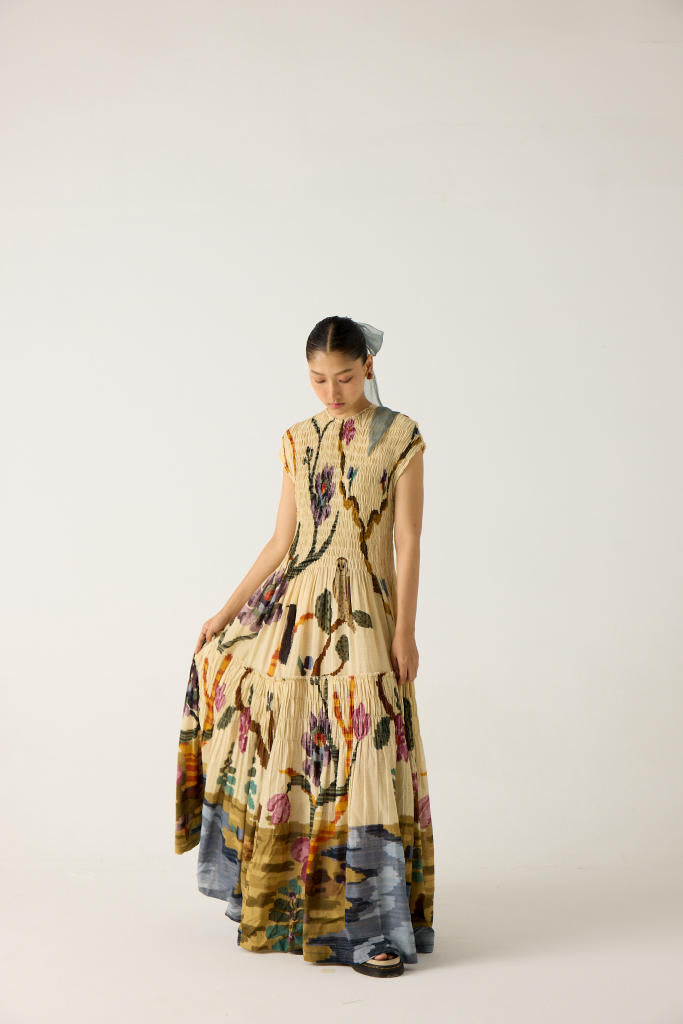 JULY DRESS-SAFARI cotton by CORD in multi for women in Singapore