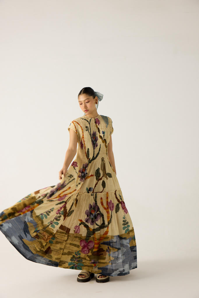 JULY DRESS-SAFARI cotton by CORD in multi for women in Singapore