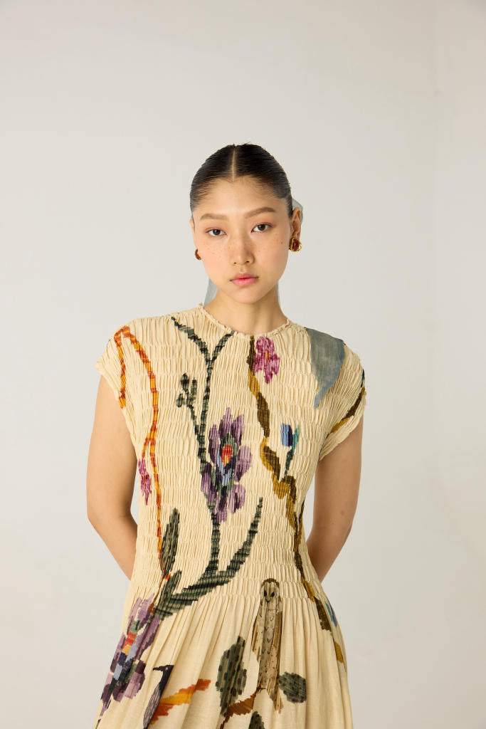 JULY DRESS-SAFARI cotton by CORD in multi for women in Singapore