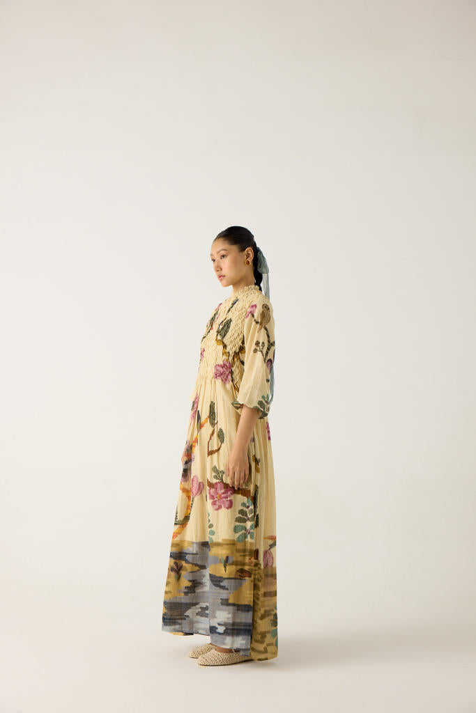 JUNE DRESS-SAFARI cotton by CORD in multi for women in Singapore