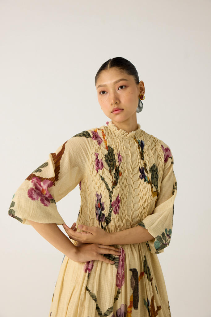 JUNE DRESS-SAFARI cotton by CORD in multi for women in Singapore