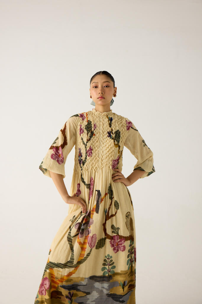 JUNE DRESS-SAFARI cotton by CORD in multi for women in Singapore