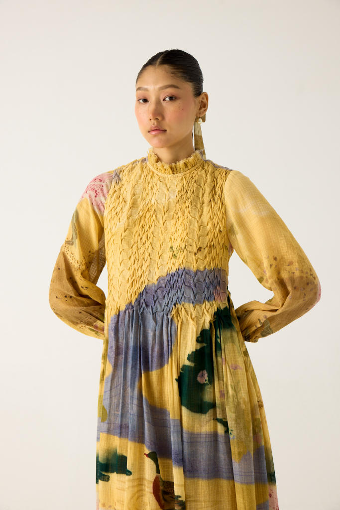 JUNE DRESS-WALLFLOWER cotton by CORD in multi for women in Singapore