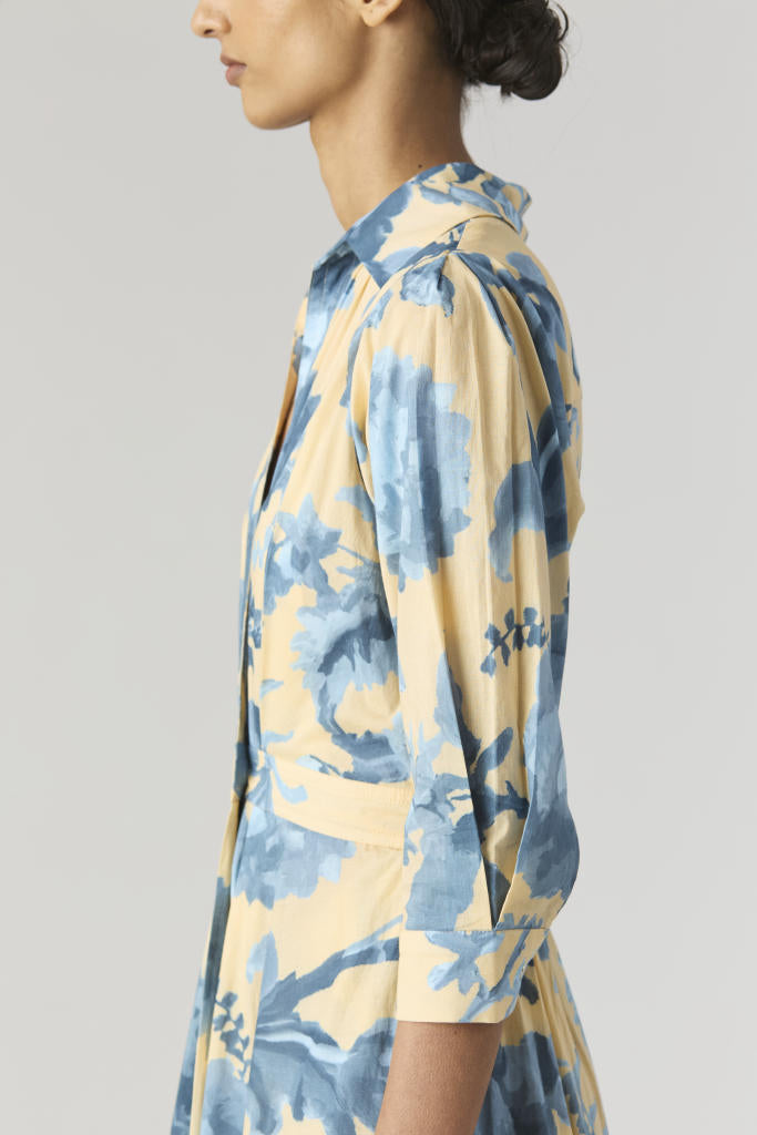 JUNO COTTON DRESS cotton by Yam in blue color for women in Singapore