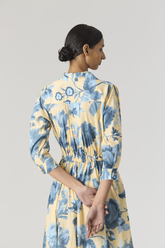 JUNO COTTON DRESS cotton by Yam in blue color for women in Singapore