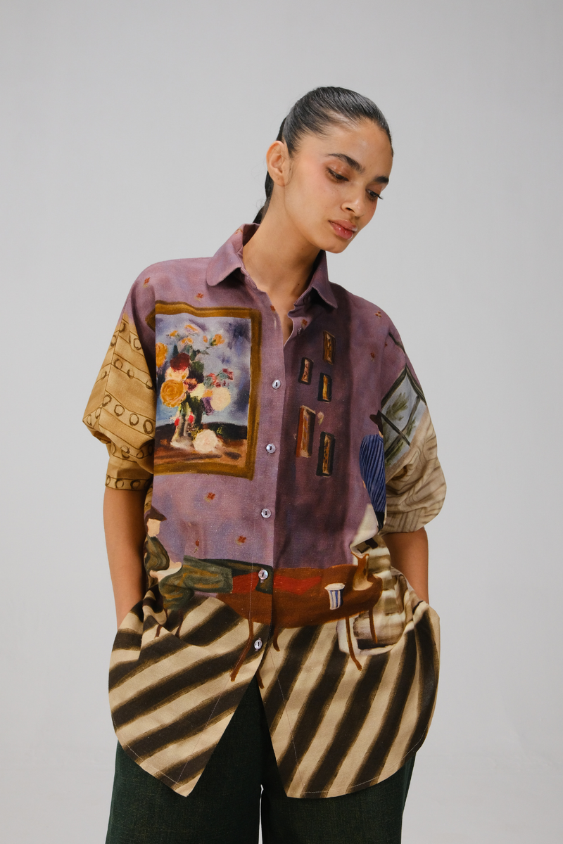 KIERA SHIRT-Living Room rayon by CORD for women in Singapore