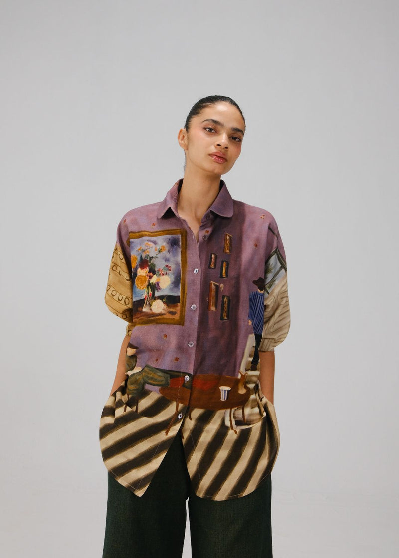 KIERA SHIRT-Living Room rayon by CORD for women in Singapore