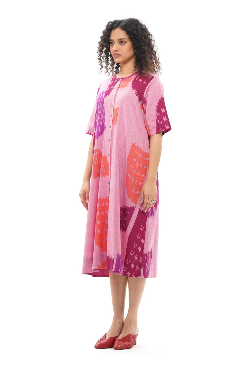 KIKU YOKE DRESS
