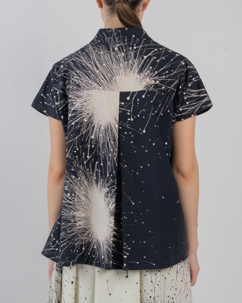 KIMONO LAYERED DRESS - Black + Ivory dress by Leh Studios in black for women in Singapore