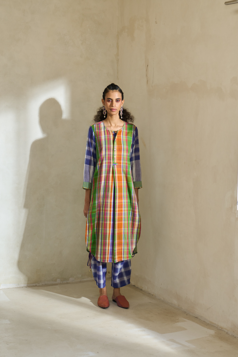Oliver Pant cotton by SWATTI KAPOOR in purple color for women in Singapore