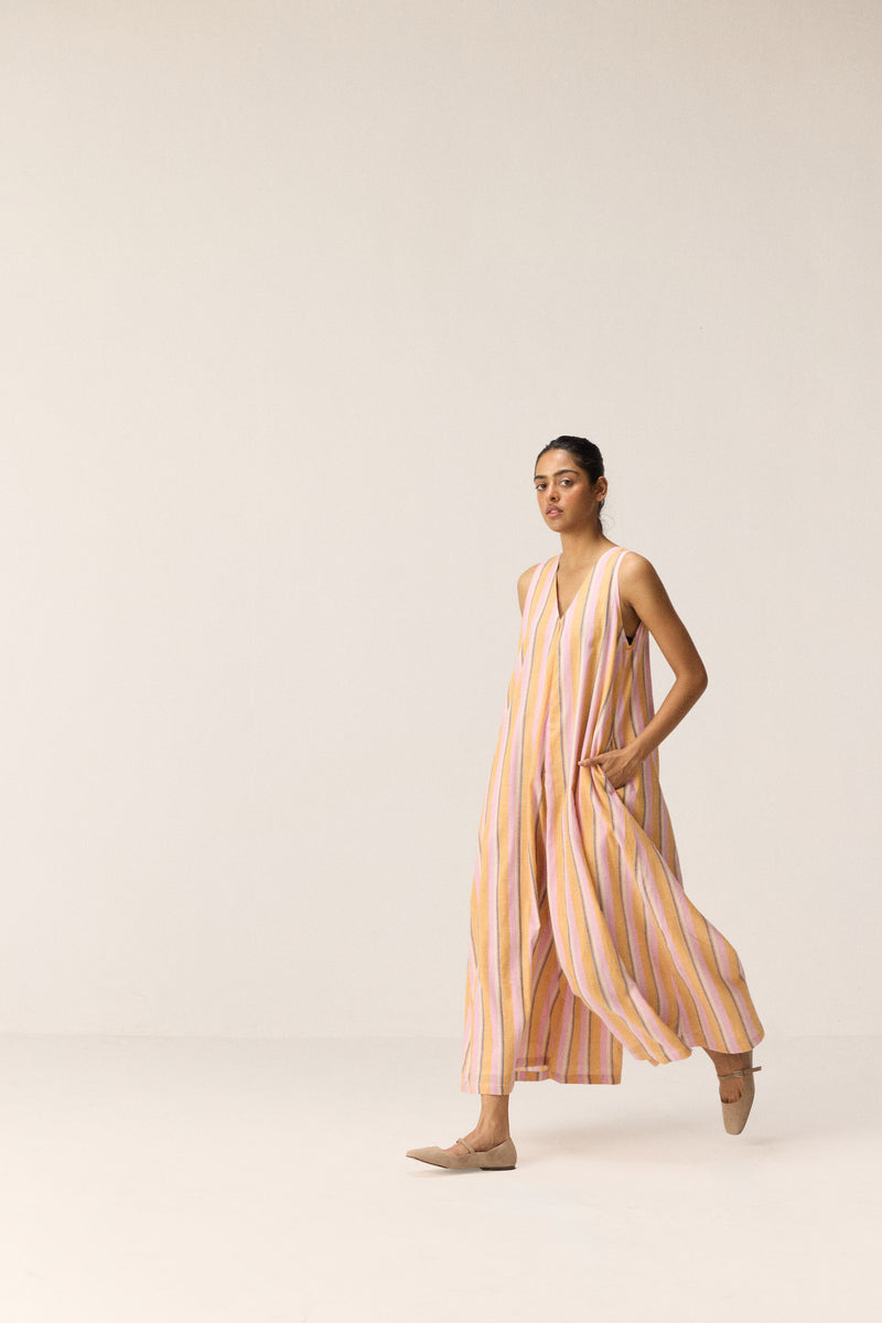 Mango Trail Jumpsuit mul by Khara Kapas in multi for women in Singapore