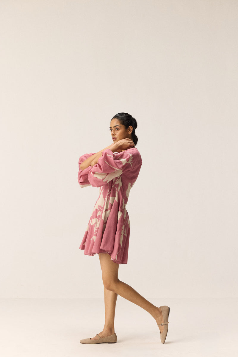 Lovespell Dress cotton by Khara Kapas in pink for women in Singapore