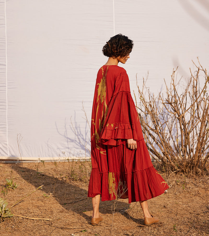 Mahogany cotton by Khara Kapas in red for women in Singapore