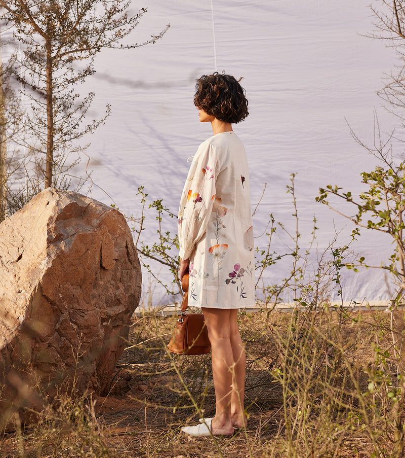 Aam panna cotton by Khara Kapas in white for women in Singapore