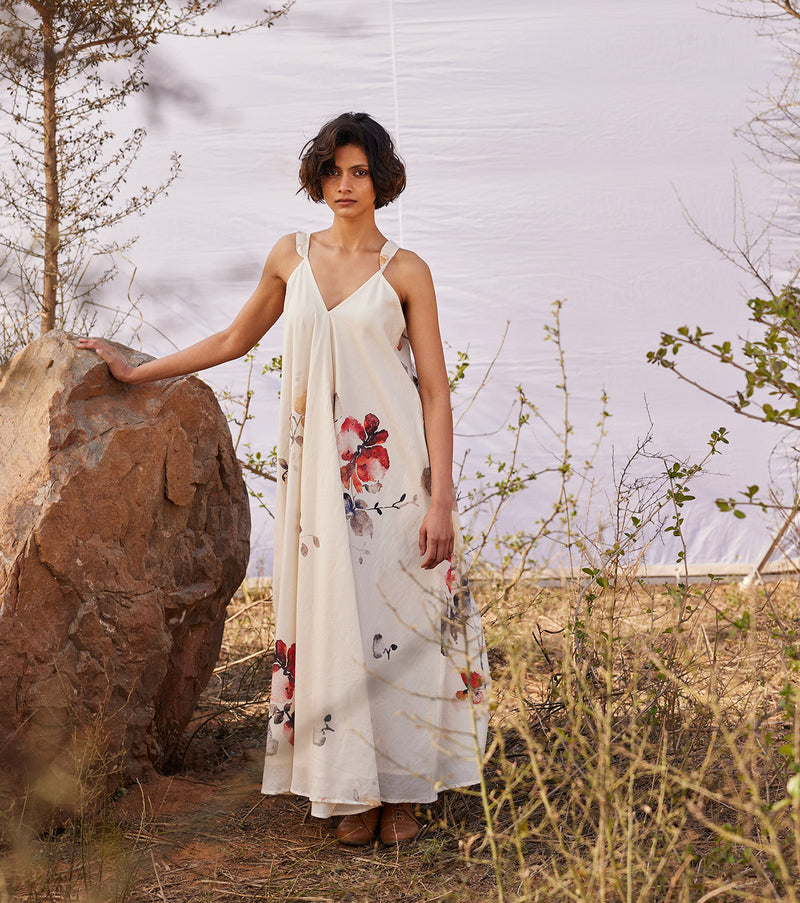 Wisteria cotton by Khara Kapas in white for women in Singapore