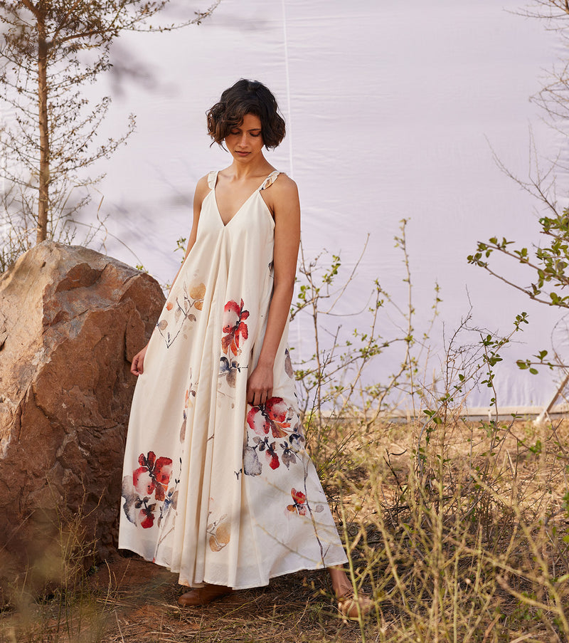 Wisteria cotton by Khara Kapas in white for women in Singapore
