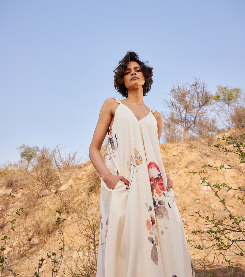 Wisteria cotton by Khara Kapas in white for women in Singapore