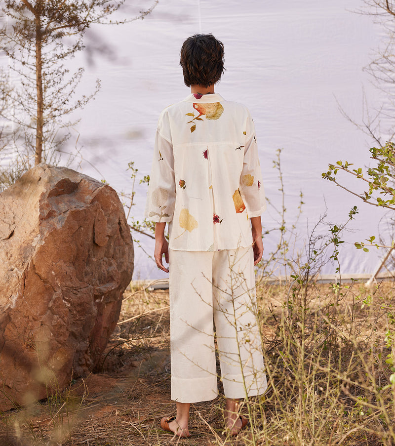 Ruyi co ord set cotton by Khara Kapas in white for women in Singapore