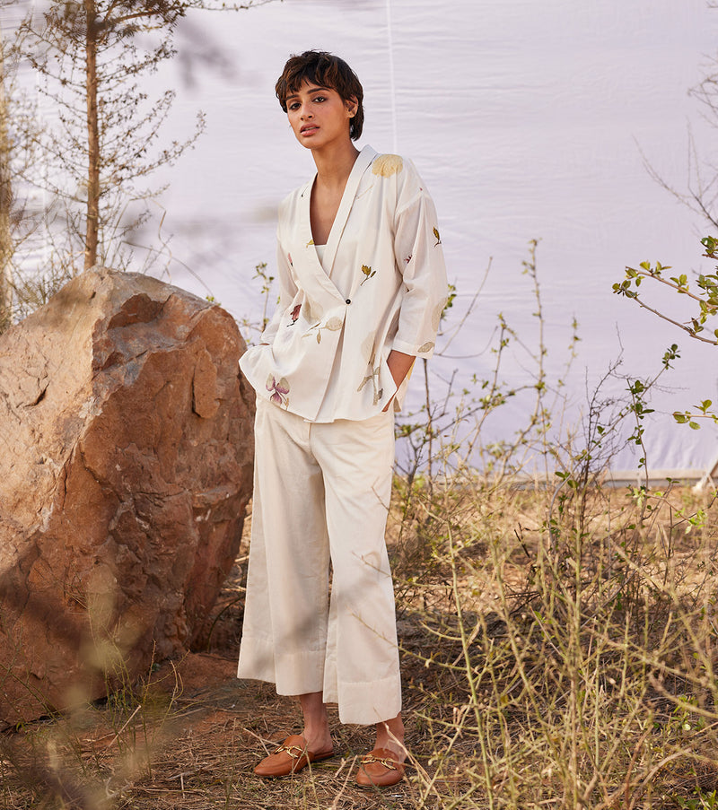 Ruyi Top cotton by Khara Kapas in white for women in Singapore