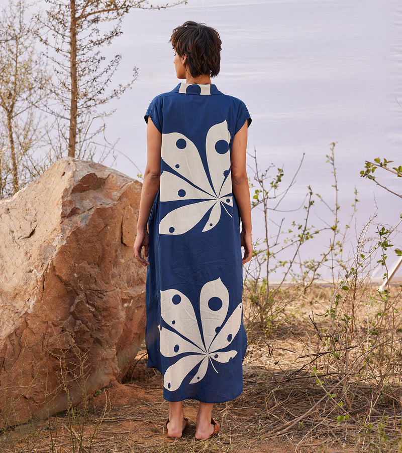Azalea cotton by Khara Kapas in blue for women in Singapore